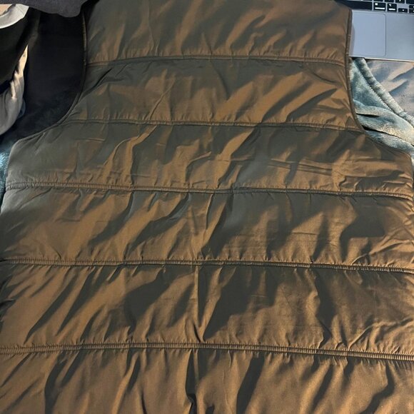 Mens Brown Fleece Vest Size L - Picture 3 of 3